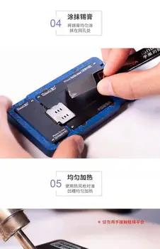 Qianli Bundkort Midterste Lag yrelsen BGA Reballing Stencil Plante Tin Platform til iPhone X XS ANTAL G1 Logic Board Omarbejde Værktøjer
