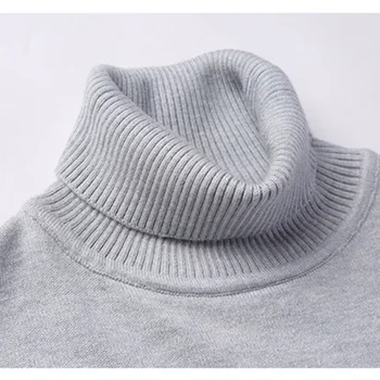 BOLUBAO Mærke Mænd Turtleneck Sweater Efterår Nye Mænds Mode Afslappet langærmet Sweater Solid Farve Slank Pullover Sweater Mandlige