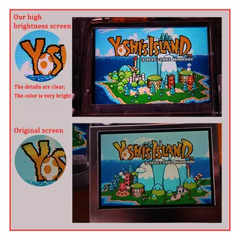 Full Skærm IPS V2 LCD-Rensesæt med pre cut shell til GBA IPS LCD-V2-Baggrundsbelysning til GameBoy Advance med Boliger Shell &Knap &pad