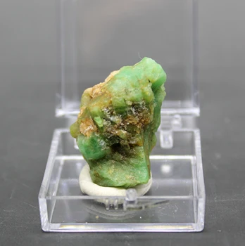 Naturlige grønne smaragd mineral perle-kvalitet krystal prøver sten og krystaller kvarts krystaller box størrelse 3.4 cm