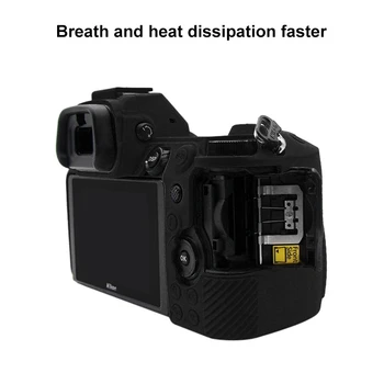 PULUZ Dække Sagen Til Nikon Z6 / Z7 Blød Silikone Gummi Kamera Beskyttende Body Cover Sag Hud Camouflage Gule Kamera Taske