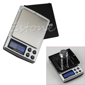 1000g /0,1 g Waage Digital LCD-Lomme Smykker Guld Gram Balance Vægt Mini-Skala