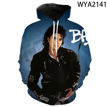 2020 Michael Jackson 3D-Print Hættetrøjer Mænd, Kvinder, Børn, Sweatshirts Mode Hip Hop Streetwear Harajuku Cool Pullover