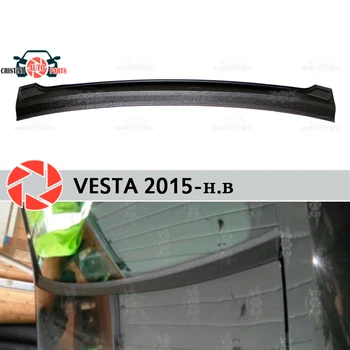 For Lada Vesta - jabot under på bagruden ABS plast beskyttelse plade cover trim vagt bil bil styling tilbehør