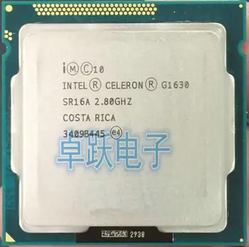 Intel Celeron-Processor G1630, 2.80 GHz Dual-Core CPU LGA 1155 fungerer korrekt Desktop Processor