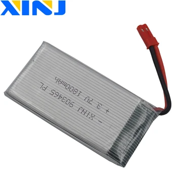 XINJ 2pcs+oplader 3,7 V 1800mAh 25C Genopladeligt Li-Polymer Li-po batteri, LI-ion forYX693-1 YX709-1 JJRC A6 Legetøj RC Drone 903465