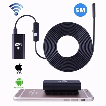 720P Wifi inspektionskamera Mini Vandtæt Blød Kabel-Inspektion Kamera 8mm USB Endoskop Endoskop til IOS Endoskop Til iPhone