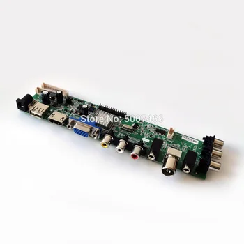 For B156XTN02.2 B156XTN02.3 B156XTN02.4 40-Pin panel 1366*768 DVB digital LVDS VGA USB-AV TV 3663 LCD-Controller board Kit