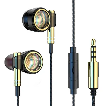 Professional Metal Kabelforbundne Hovedtelefoner i HiFi Stereo In-ear Hovedtelefoner Super Bass Sport Musik Headset Til iPhone Xiaomi Huawei Honor