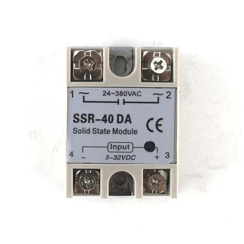 Dual PID Temperatur Controller Kit SSR Udgang REX-C100 Digital Termostat 220V AC med SSR-40DA køleplade Kvalitet K-Probe
