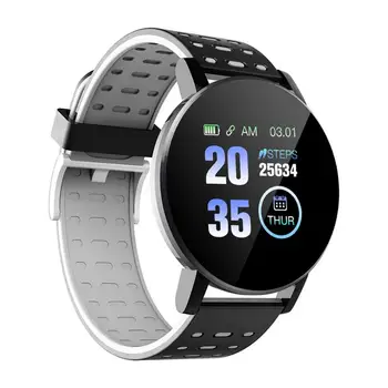 119Plus Bluetooth Smart Ur Mænd Blodtryk Smartwatch Kvinder Watch Sport Tracker WhatsApp Til Android Digital Display Ur