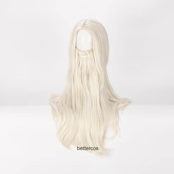 Dumbledore Cosplay Parykker Gandalf Mithrandir 65cm Blond Med Skæg varmeandig Syntetisk Hår Paryk + Paryk Hætten