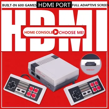 4K HDMI-Udgang 8 bit Retro Klassiske Håndholdte Spil-Afspiller, TV, Video, spillekonsol Barndom Indbygget 600 Spil Mini Konsol PAL&NTSC
