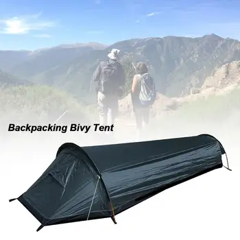 Ultralet Bivvy Taske Telt Kompakt Enkelt Person, Større Rum Vandtæt Sovepose Dække Bivvy Sæk til Udendørs Camping