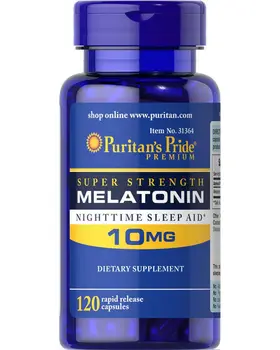 Super Styrke Melatonin 10 mg*120 stk Hjælpe med at forbedre søvn om natten sove støtte gratis fragt