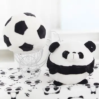 Candice guo plys legetøj baby tegnefilm dyr rundt hoved panda bolden fodbold pude pude børne fødselsdag, gave, julegave 1pc