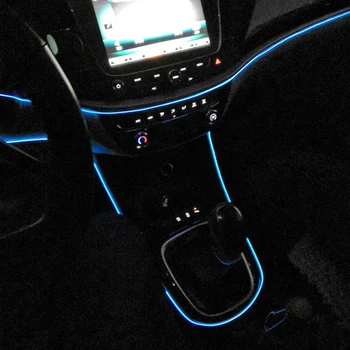 Fleksibel Neon Bil Interiør Atmosfære LED lysstofrør Til VW Volkswagen Jetta Passat Polo Tiguan Vento CC Golf Eos Tilbehør