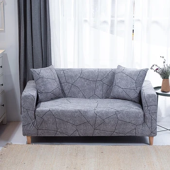 Geometrisk/blomstrede sofa dækker strækning i stuen sofaen dække elastisk slipcovers billige boligindretning ny stil