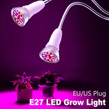 Phyto E27 LED vækst Lys, Full Spectrum Fitolampy Phyto Lampe 220V Drivhus, Blomster, Plante Telt Max Fitolamp Vokse Pære