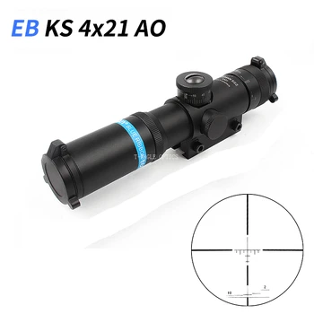 Nye EB SS2 4x21 AO Kompakt Jagt Air Rifle Anvendelsesområde Taktiske Optiske Syn Glas, Ætset Sigtemiddel Riflescopes Med 11mm/20mm Jernbane