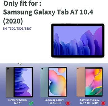 Fanen A7 10.4 Tablet taske Til Samsung Galaxy Tab A7 SM-T500 SM-T505 SM-T507 T500 T505 PU Læder taske Tri-Fold Stå Smart Cover