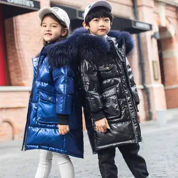 Nyt Til Baby Piger, Drenge Tøj, Jakker Pels Krave Jakker Til Russiske Vinter Ned Parkacoats Kids Tøj Varmt Overtøj Til Børn