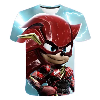 Casual Drenge tøj Sonic the Hedgehog t-shirt 3d printet børnetøj sommer T-shirt Fashion street tegneserie T-shirt
