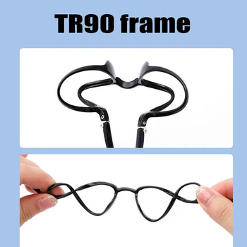 Ny Færdig Progressive Briller til Læsning Mænd Multifokal Sort TR90 Ramme Presbyopi Briller Kvinder, Høj Kvalitet, 1 .50