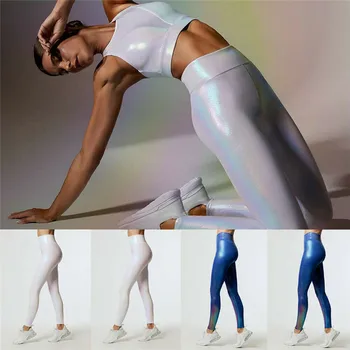 Fashion Kvinder Atletisk Stretch Leggings Sommer Bukser, Sport Damer Workout Fitness Fitness Multi-Farve Fuld Længde Dans Bukser