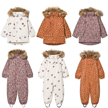 2020 Nye Vinteren Børn, Varm, Vind-Og Vandtæt Søde KU Pels Drenge Piger Bomuld Hooded Jakke Baby Barn Opbevaring af Tøj