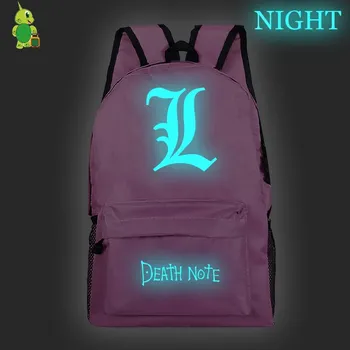Death Note Rygsæk Afslappet Laptop Rygsæk skoletasker til Teenage-Piger Drenge Mode Rejse Skulder Tasker Kids Bog Tasker