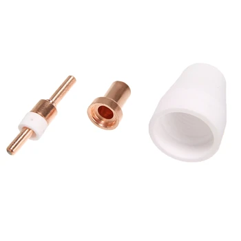 65Pcs Plasma Cutter Tip Elektroder & Dyser Kit Forbrugsvarer Tilbehør til PT31 30 40 50 Plasma Cutter Svejsning Værktøjer