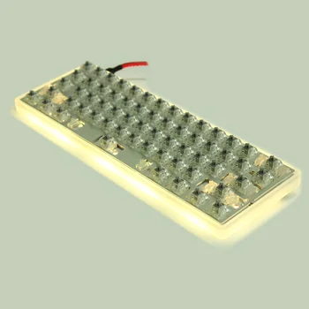 YMDK 60% YD60MB 64 Programmerbare Underglow RGB Led PCB Plade Stabilisatorer For DIY Mekanisk Tastatur GH60 64