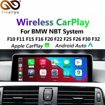 Sinairyu Dekoder 2.0 CarPlay/Android For BMW NBT Sytem Serie 3 F30 F31 F34 Serie 4 F32 F33 F36 Mms-Kablet Wireless