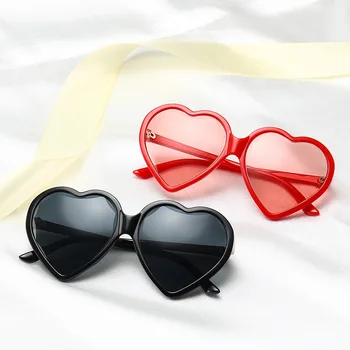 2019 Høj Kvalitet Mode Hjerte Form Solbriller Kvinder Brand Designer Tendenser Overdimensioneret Ramme Sexet Søde Sol Briller UV400