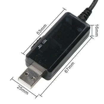 USB-Boost Kabel 5V Trin Op til 9V, 12V Justerbar Spænding Konverter 1A Step-up Volt Transformer DC Strøm Regulator med afbryder en