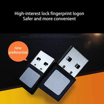 Mini-USB-Fingeraftryk Logon Bærbar Desktop-Computer Password Identifikation Låse Computeren Automatisk Fingeraftryk Boot 2020 NY