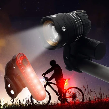 Cykel Lys USB-Opladning LED-Blænding Nat Baglygte Riding Sikkerhed Advarsel Lys Vandtæt Bærbare Bageste baglygte Lampe GM