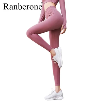Sport Passer Til Kvinder 2 Piece Sportstøj Langærmet Slim-Shirts Yoga Leggings Fitnesscenter Sæt Trænings-Og Passer Træningsdragt Træning Tøj
