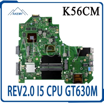 K56CM Bundkort REV2.0 I5 CPU GT630M RAM Til Asus S56C S56CM S550C S550CM K56CB laptop Bundkort K56CM Bundkort test OK