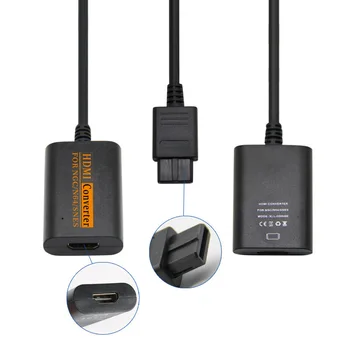 720P HDMI-kompatibel Switch Converter For N64 SNES NGC SFC At HDTV-Video Scart-Kabel Praktisk Splitter spillekonsol
