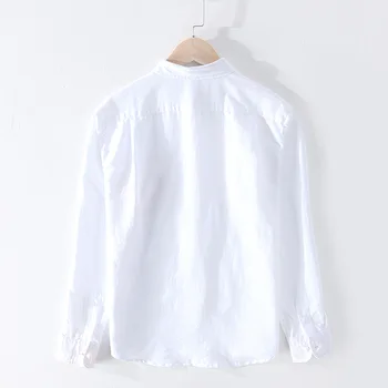 2020 Spring Nye Patchwork Pocket Shirt Mænd Bomuld Kausale Lange Ærmer Plus Size Høj Kvalitet Tøj Y2392