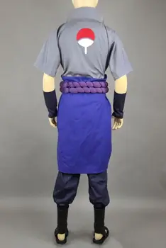 Anime Naruto, Sasuke Uchiha Uniform Klud Cosplay Kostume Skræddersyede Gratis Forsendelse