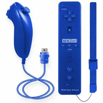 Wireless Remote, Nunchuck Controller Til Nintendo Wii /Wii U Indbygget Højttaler Bluetooth-Forbindelse Med Vibration Funktion