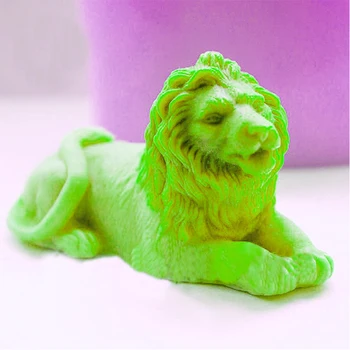 Lions Silikone forme sæbe skimmel lions silikone sæbe molds3d lion silica gel dø 3D Aroma sten mould lion lys skimmel