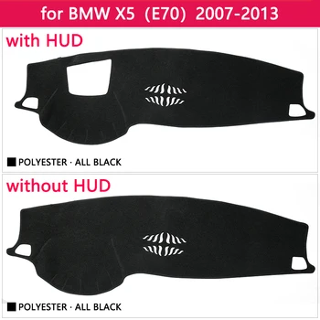 For BMW X5 E70 2007~2013 Anti-Slip Anti-UV-Mat Dashboard Dækker Pad solsejl Dashmat Beskytte Tæppe Tilbehør 2009 2010 2012