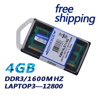 KEMBONA 1.35 V DDR3L 1600 PC3-12800 DDR3 1600MHz PC3L-12800 Ikke-ECC 4 GB SO-DIMM-hukommelsesmodul Ram Memoria for Laptop / Notebook