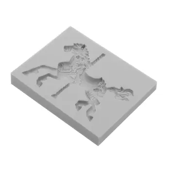 Karrusel-Hest Form Silikone Kage form Bageforme 3D Silikone form Til Chokolade Ler Fondant Kage Værktøjer Dekoration JUN06
