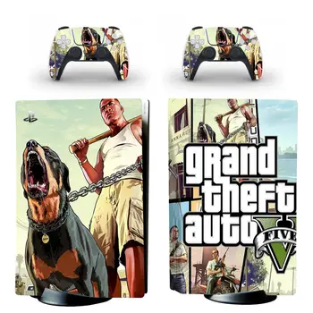 Grand Theft Auto V-GTA 5 PS5 Standard Disc Hud Decal Sticker Cover til PlayStation 5 Konsol og Controllere PS5 Skin Sticker