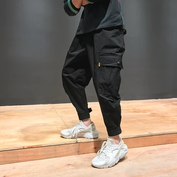 Koreanske version af sort fødder ni casual bukser stråle bukser, overalls mænds tøj